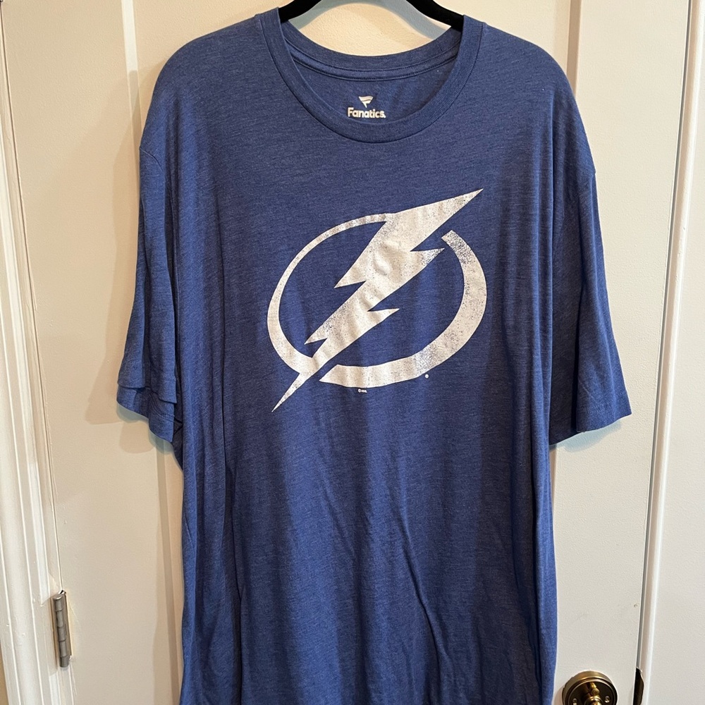 Fanatics Blue Lightning Bolt Men's Tee